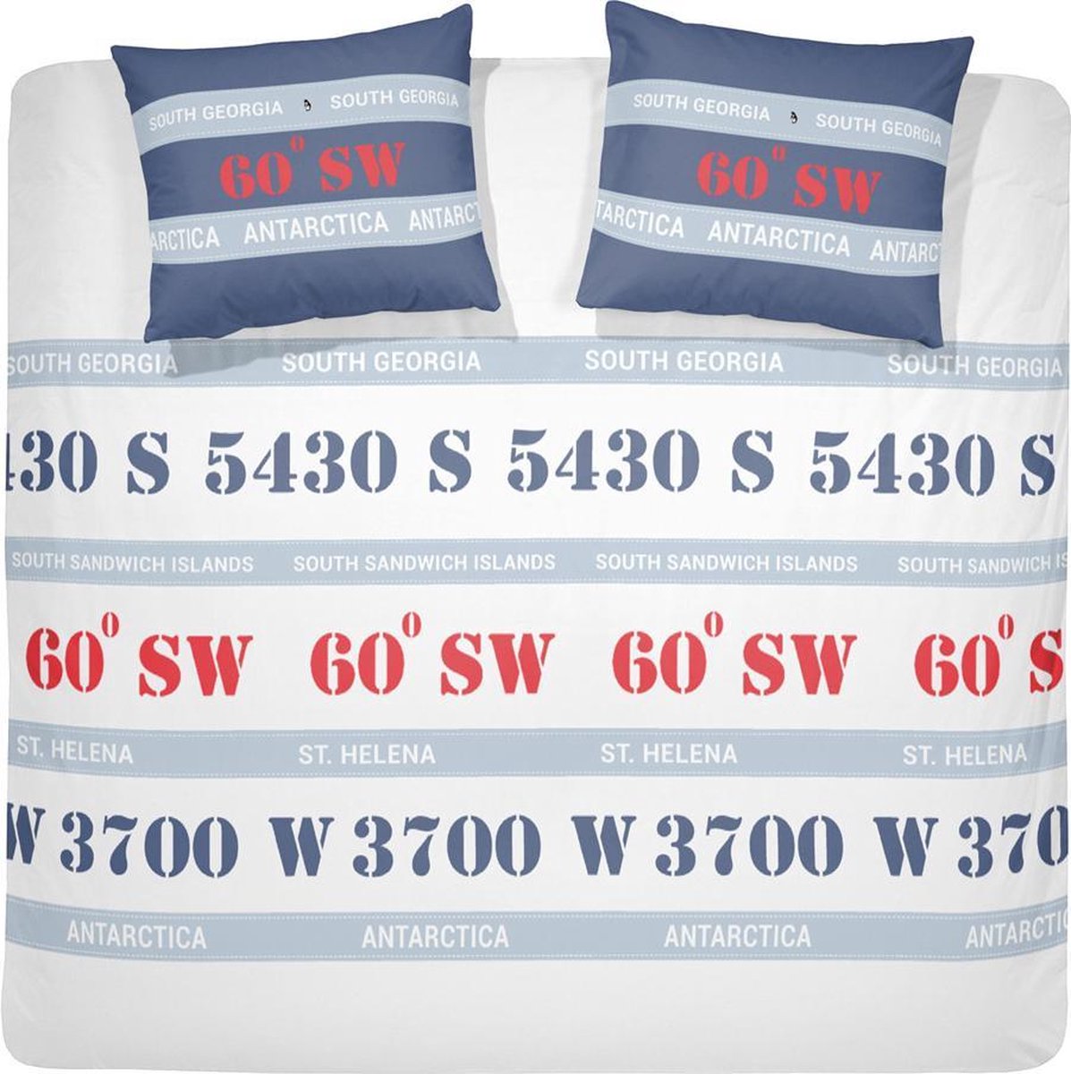 Cinderella Travel Dekbedovertrek - Katoen - Lits-jumeaux - 260x200/220 cm - White