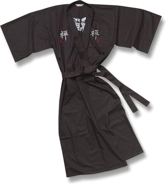 TA-HWA - Japanse Kimono - Heren Yukata - Zwart - ZEN - One Size | bol.com