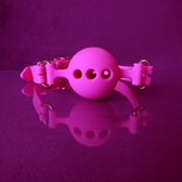 Roze Siliconen Gag - Ballgag - maat M - PinkPonyClubnl
