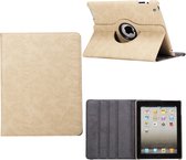 Xssive Tablet Hoes voor Apple iPad Air 2 - 360 graden draaibaar - Schubben Print- Taupe