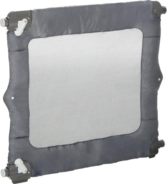 Product: Safety 1st Travel Safety Barrier Reis Traphekje - 71 t/m 93 cm - Drukbevestiging - Dark Grey, van het merk Safety 1st