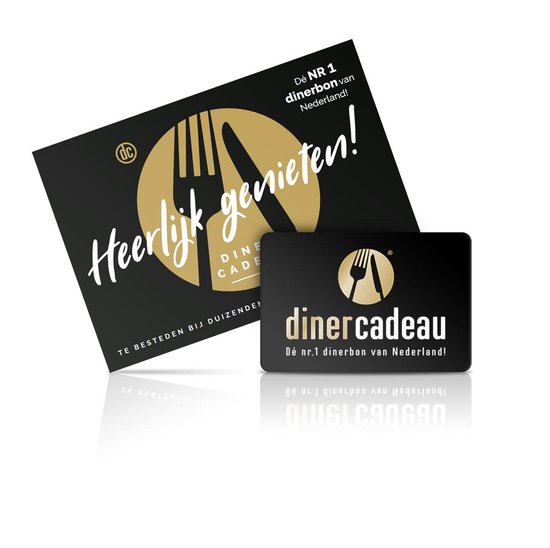 Diner Cadeau cadeaubon - 20 euro - Meer dan 3250 aangesloten restaurants - Diner Cadeau
