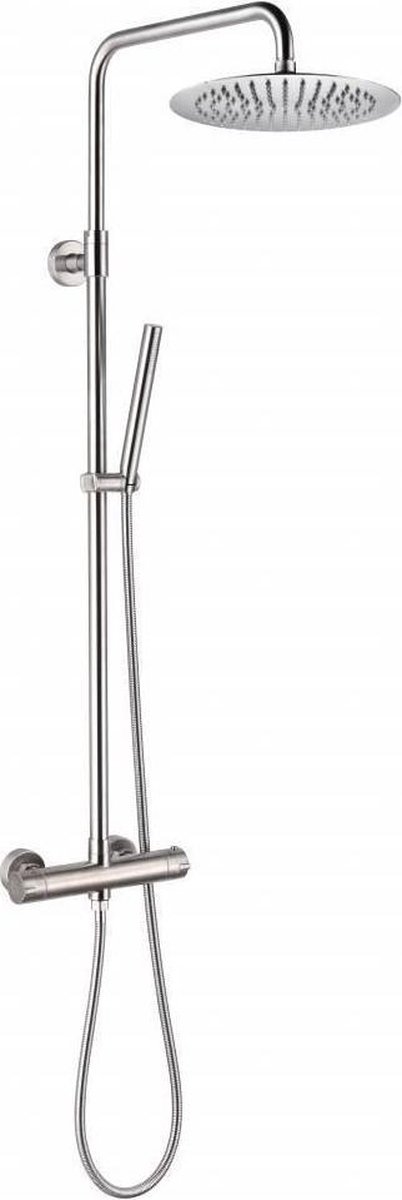 Sani-design opbouw doucheset RVS + thermostatische kraan