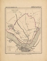 Historische kaart, plattegrond van gemeente Elst ( Lent) in Gelderland uit 1867 door Kuyper van Kaartcadeau.com