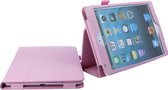 Apple iPad mini 4 Leather Stand Case Licht Roze Light Pink