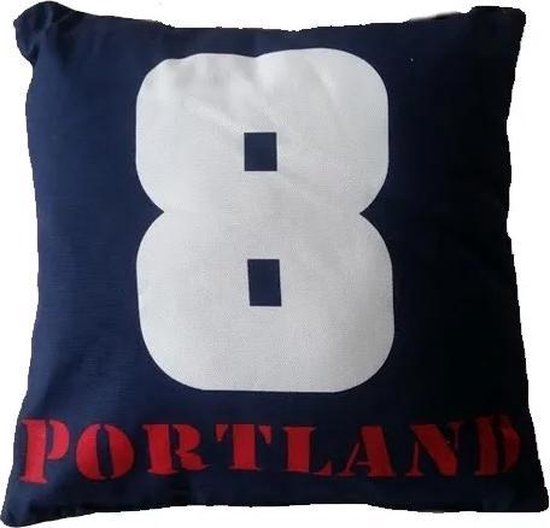 Damai Portland Sierkussen Set (2 Stuks) - 50x50 cm - Navy