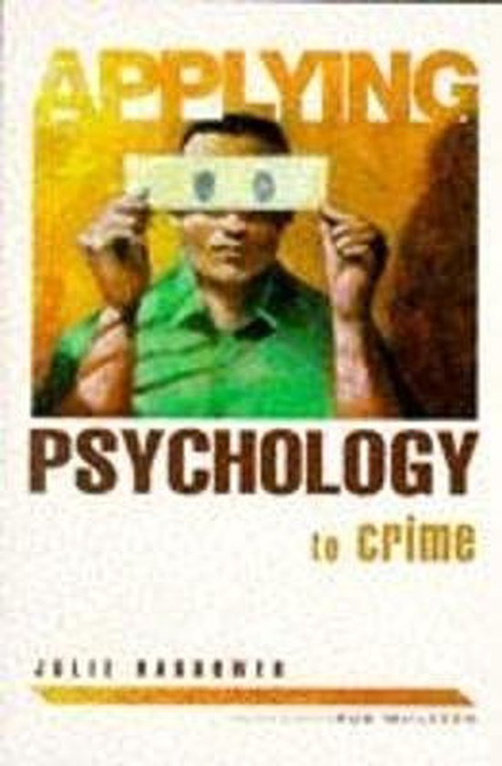Applying Psychology To Crime - cover