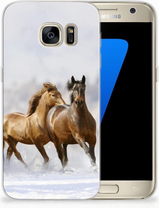 Protection Housse pour Samsung Galaxy S7 Coque Téléphone Les Chevaux | bol