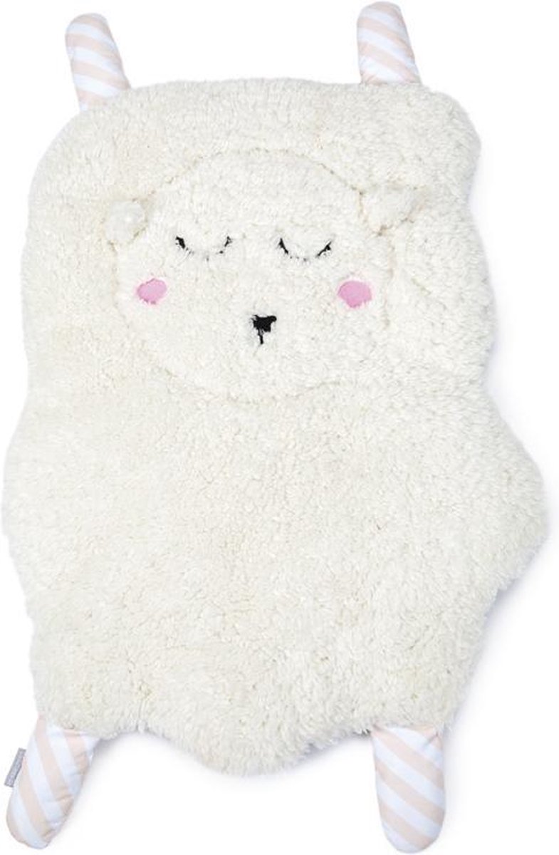 Beeztees Puppy Shaggy – Hondenkussen – Wit – 60x46x5 cm