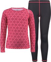 Tenson Ice Jam Thermoset  Sportshirt performance - Maat 158  - Meisjes - roze/zwart