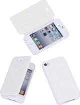 Bestcases Wit TPU Booktype Motief Hoesje Apple iPhone 4 4s