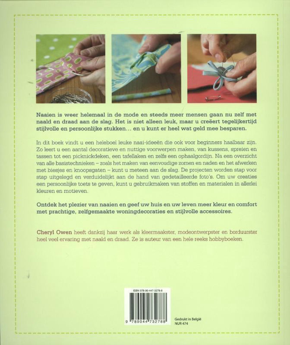 Yeomju 1 x creatief mini-naaiboek, naaikaarten, verbeter je naaivaardigheden, borduurboek, draagbare set