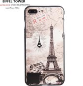 Design 3D Softcase Hoesje - iPhone 7 Plus / 8 Plus - Eiffel Tower