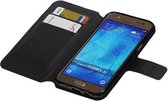 Cross Pattern TPU Bookstyle Hoesje - Wallet Case Telefoonhoesje - Geschikt voor Samsung Galaxy J5 Zwart