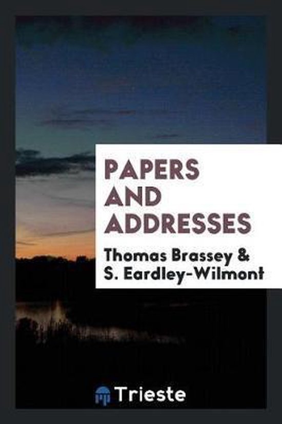 Papers and Addresses - cover