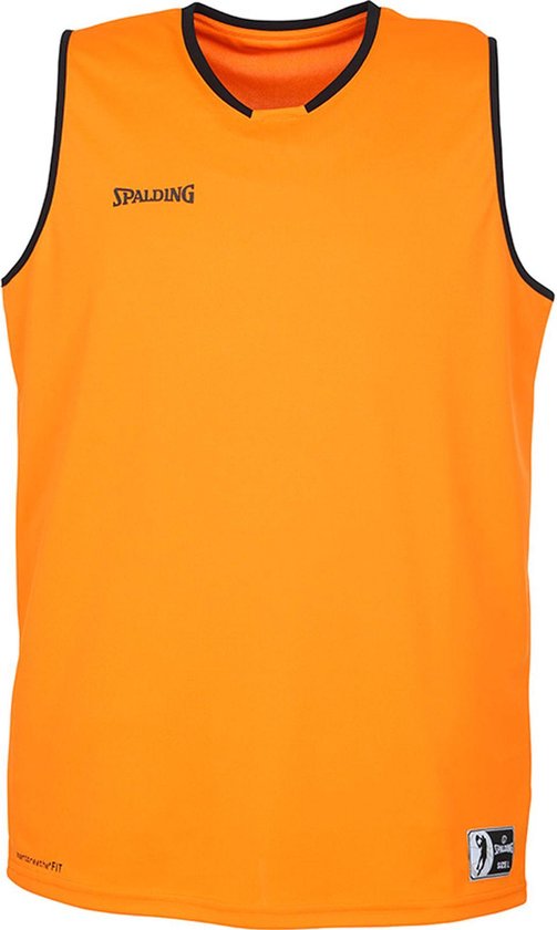 Spalding Move Tanktop kinderen Basketbalshirt - Maat 128  - Unisex - oranje/zwart