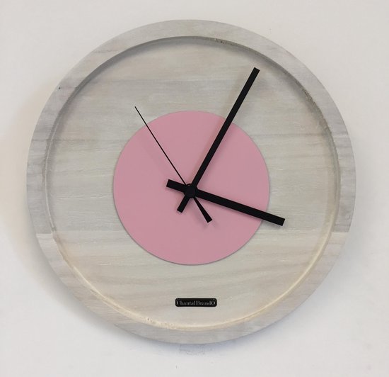 Horloge murale Quinten Blanc & Rose