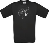 Mijncadeautje - T-shirt - Bride to be - Zwart (maat XL)
