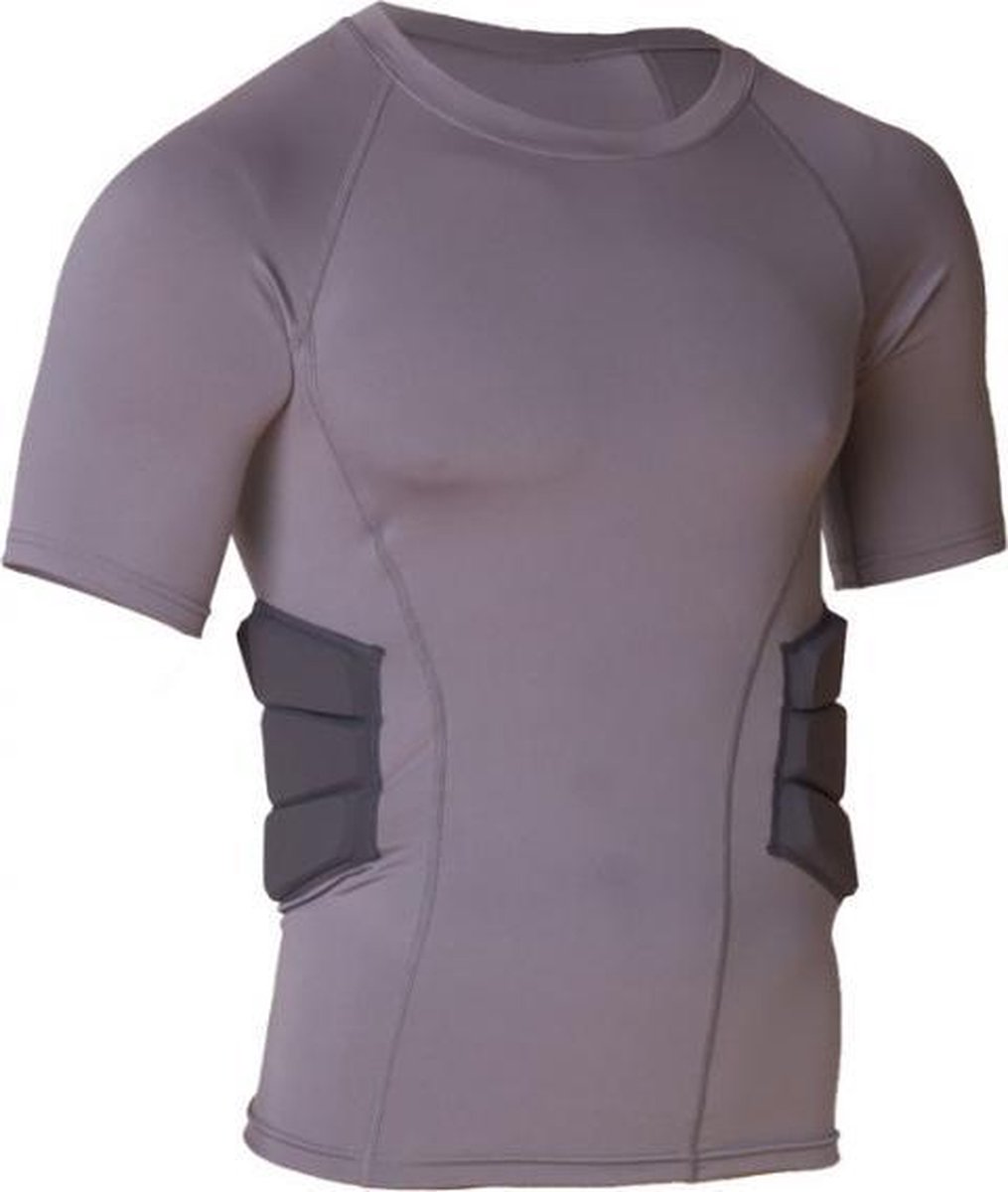 MM RARS2 Mouwloos Shirt With Rib Padding - Grijs- X-Large