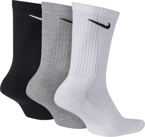 Nike Sportsokken - Maat 34-36 - Unisex - zwart/wit/grijs | bol.com