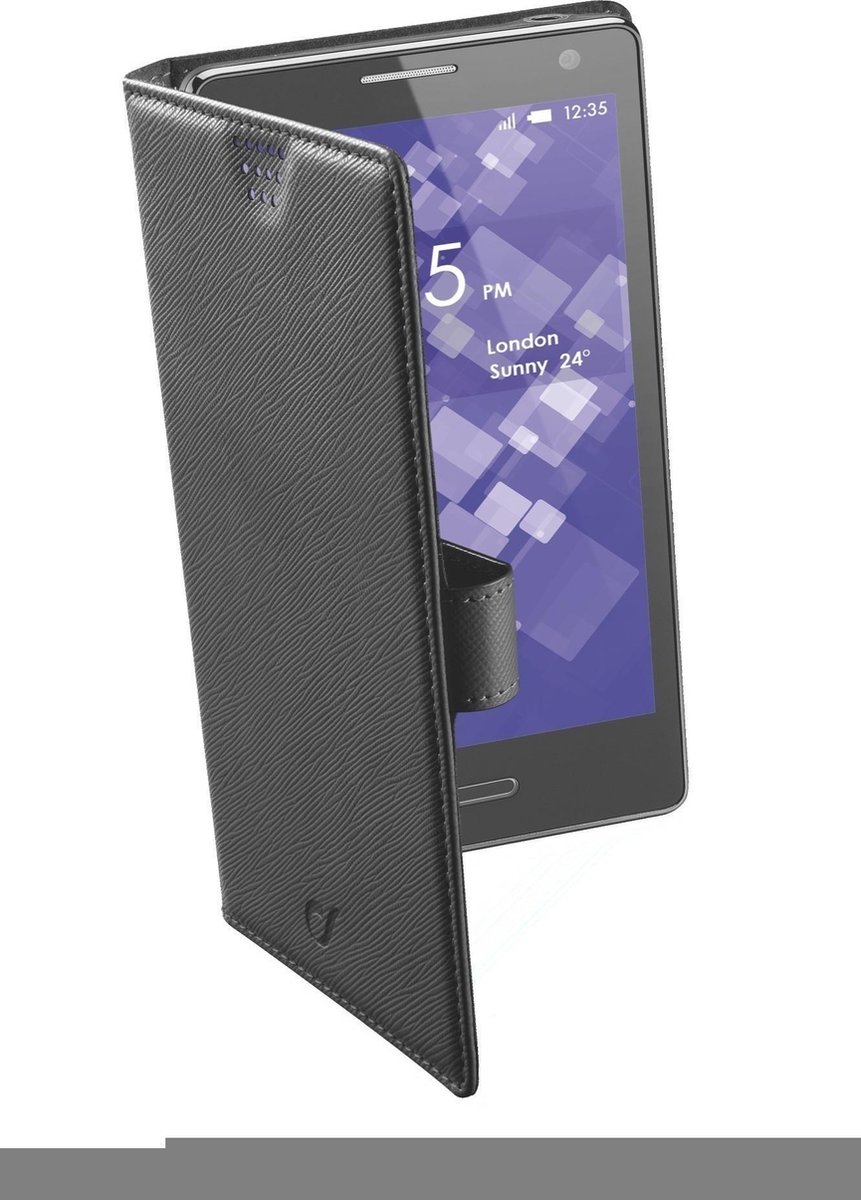 Cellular Line - Cellular Line Cell Bookcase Universeel Zwart 4xl - 30 Dagen Niet Goed Geld Terug