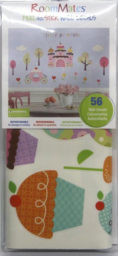 Autocollant mural RoomMates Happi Cupcake - Multi