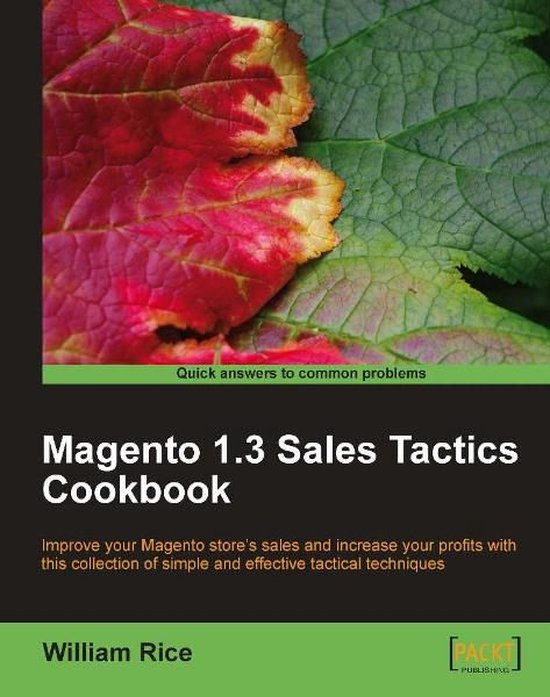 Magento 1.3 Sales Tactics Cookbook - cover