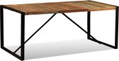 Eettafel 180 cm massief gerecycled hout (incl. vloerviltjes)