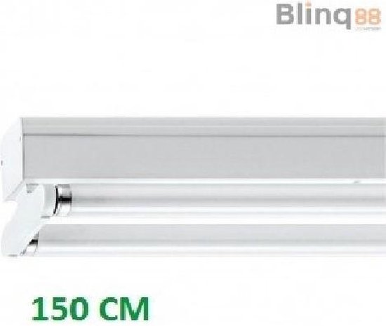 Opbouw TL-armatuur voor 2 x LED TL-buis 150cm lengte | bol.com