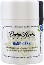 Purity Herbs - 100% Natuurlijke handcrème - Nooit meer droge handen - met wondherstellend IJslandse kruiden - pomppotje 50 ml