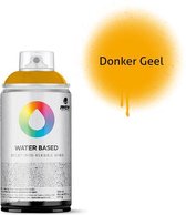 MTN Donkergele waterbasis spuitverf - 300ml lage druk en matte afwerking