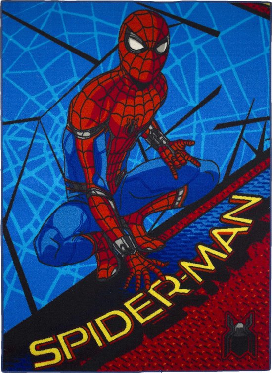 Marvel Vloerkleed Spider-man 95x133 Blauw/rood | bol.com