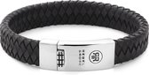 Rebel&Rose armband - Braided Flat Black-Earth