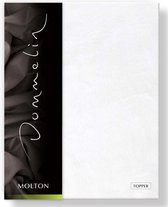 Dommelin molton Hoeslaken - Wit 100x220