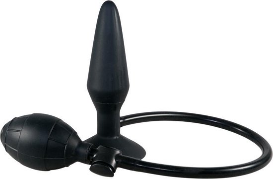 Opblaasbare Anaalplug True Black