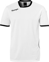 Kempa Curve Sportshirt - Maat 140  - Unisex - wit/zwart