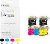 Improducts® Inktcartridges - Alternatief Brother LC-223 / 223 set + zwart