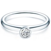 Tresor Solitaire ring - Sterling zilver - zilver - 50