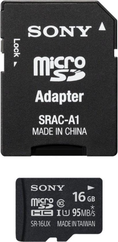 type In werkelijkheid hoogtepunt Sony SR16UX2 Micro SD kaart 16 GB | bol.com
