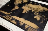 Kras Wereldkaart - Scratch Map Deluxe | Reiskaart XL - Scratchmap