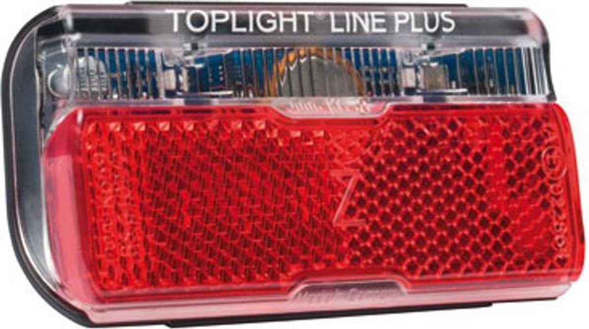 Busch + Müller Toplight Line Dynamo Achterlicht met Parkeerlicht 80 mm, zwart