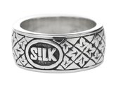 SILK Jewellery - Zilveren Ring - Crossline - 133.20 - Maat 20