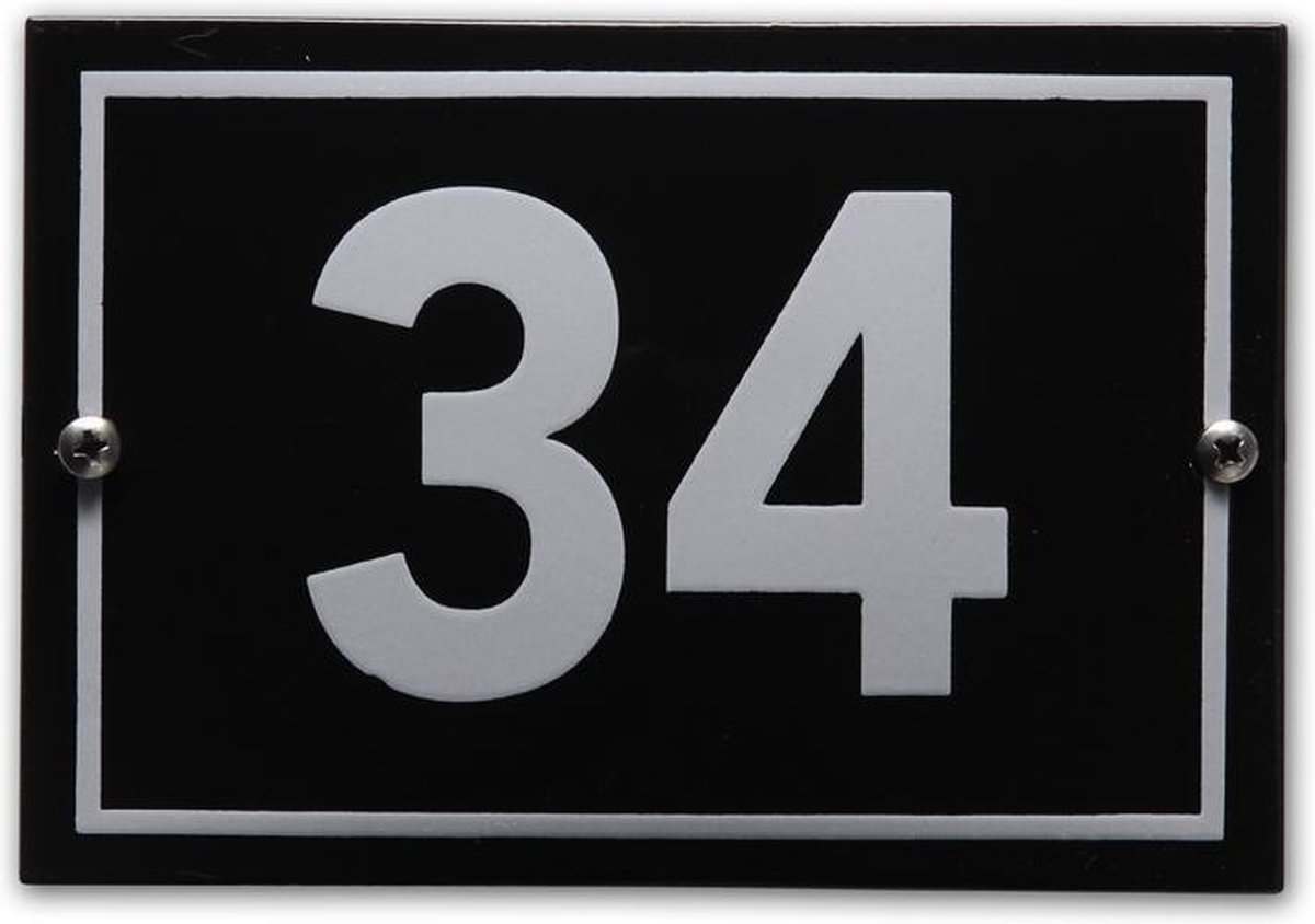 Huisnummer model Phil nr. 34