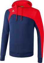 Erima Club 1900 2.0 Sweater met Capuchon New Navy-Rood Maat 2XL