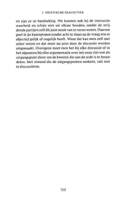 De kunst van het gelijk krijgen