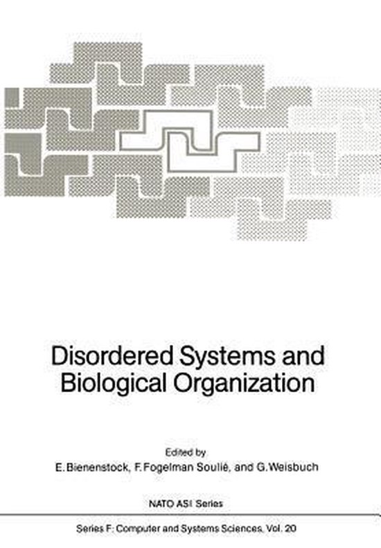 Disordered Systems and Biological Organization - cover