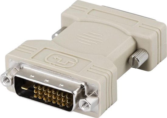 DELTACO DVI-10, adaptateur DVI 24 broches, DVI mâle vers DVI mâle, gris |  bol.com