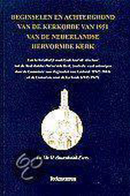 Cover van het boek 'Beginselen en achtergrond van de Kerkorde van 1951 van de Nederlandse Hervormde Kerk / druk 1'