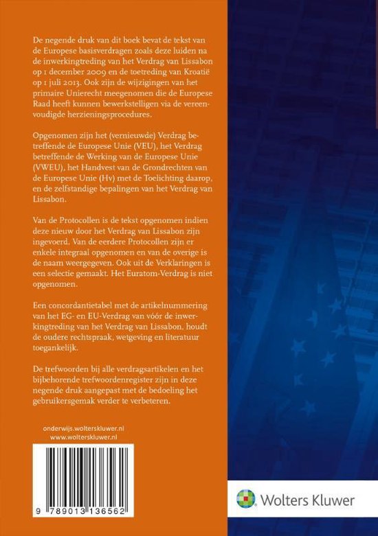 Europese basisverdragen 9789013136562 Boeken Europese basisverdragen 9789013136562 Boeken