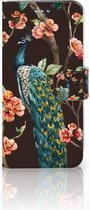 Geschikt voor Samsung Galaxy S9 Bookcase Design Pauw met Bloemen